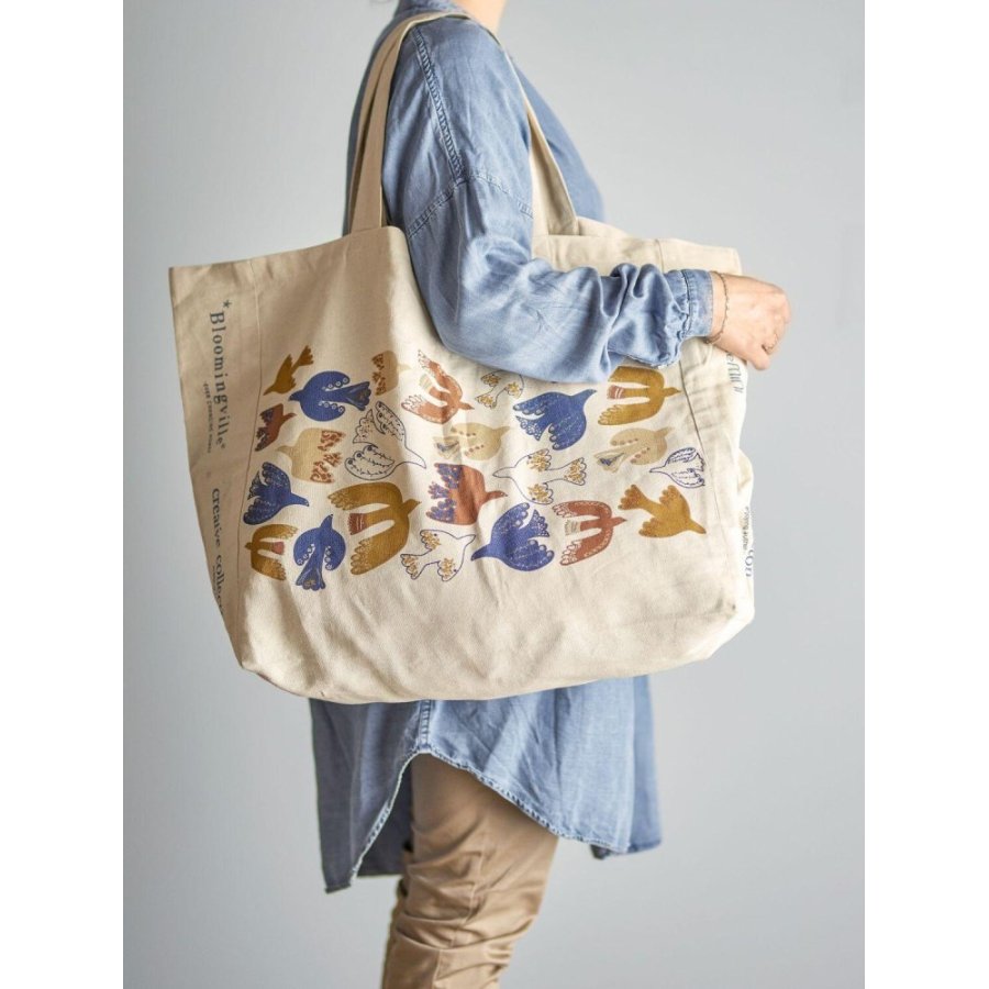 Bloomingville Anniversary Einkaufstasche 47x40 cm, Braun