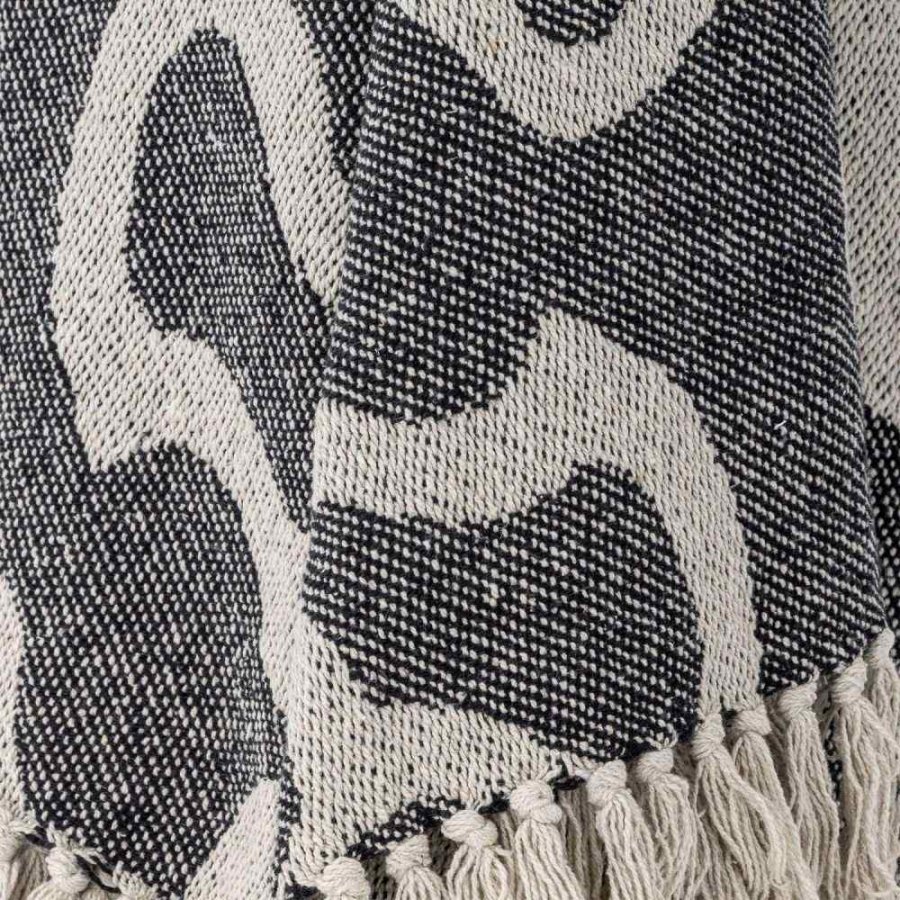 Bloomingville Salobre Decke 130x160 cm, Schwarz