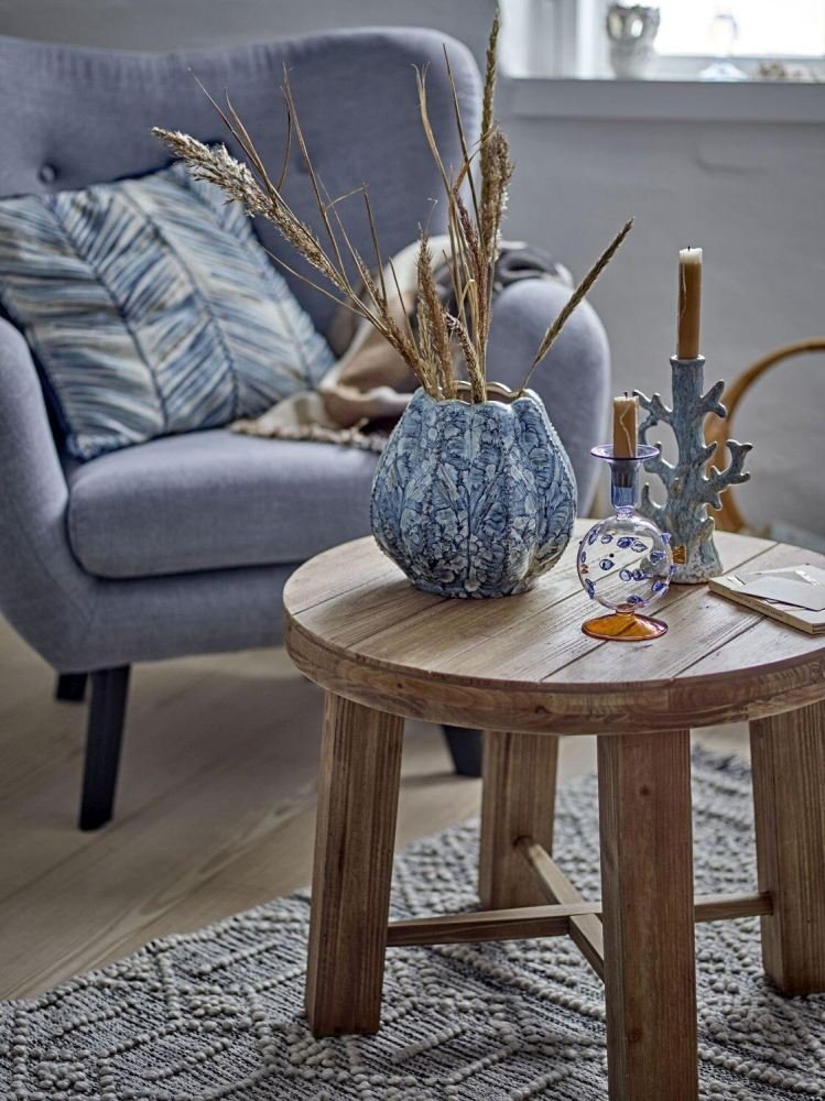 Creative Collection Laval Kissen 50x50 cm, Blau