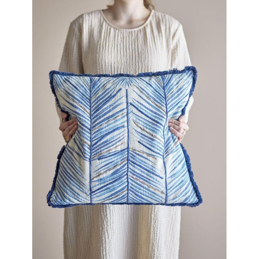 Creative Collection Laval Kissen 50x50 cm, Blau