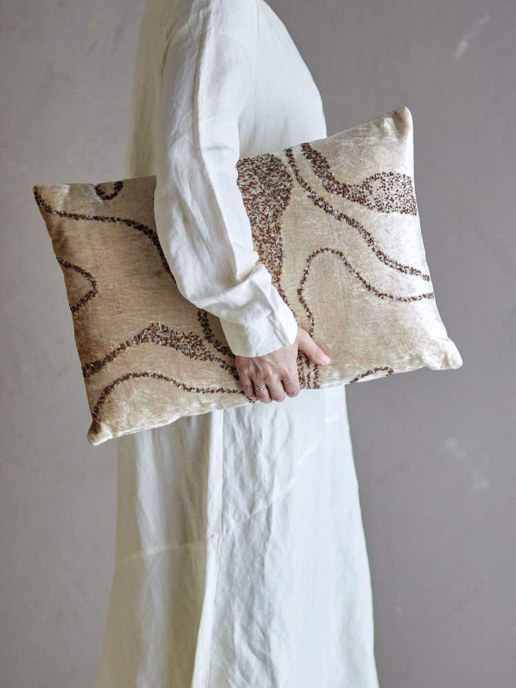 Bloomingville Adelona Kissen 35x50 cm, Braun