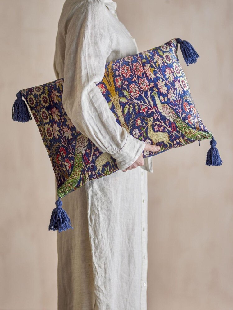 Creative Collection Adya Kissen 35x50 cm, Blau