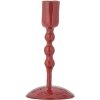 Bloomingville Eber Lysestage H14 cm, Rd