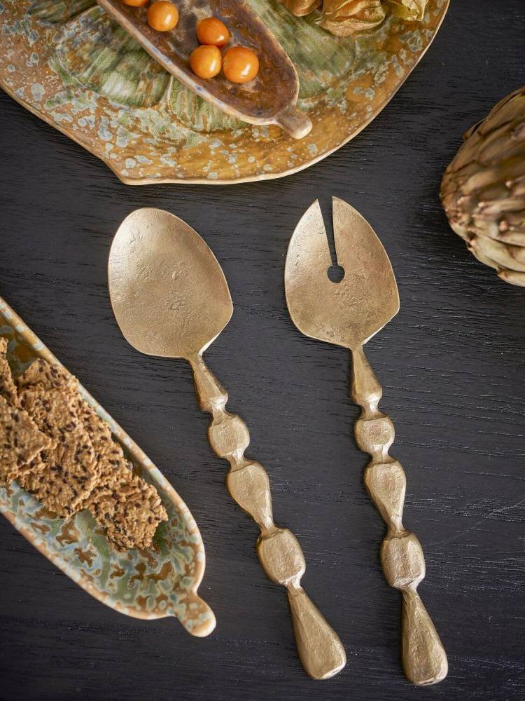 Bloomingville Edi Salatset 2-teilig 26,5 cm, Messing