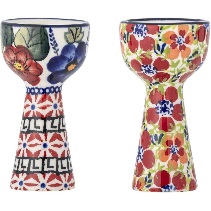 Creative Collection Florist Eierbecher 2er Set H10 cm, Rot