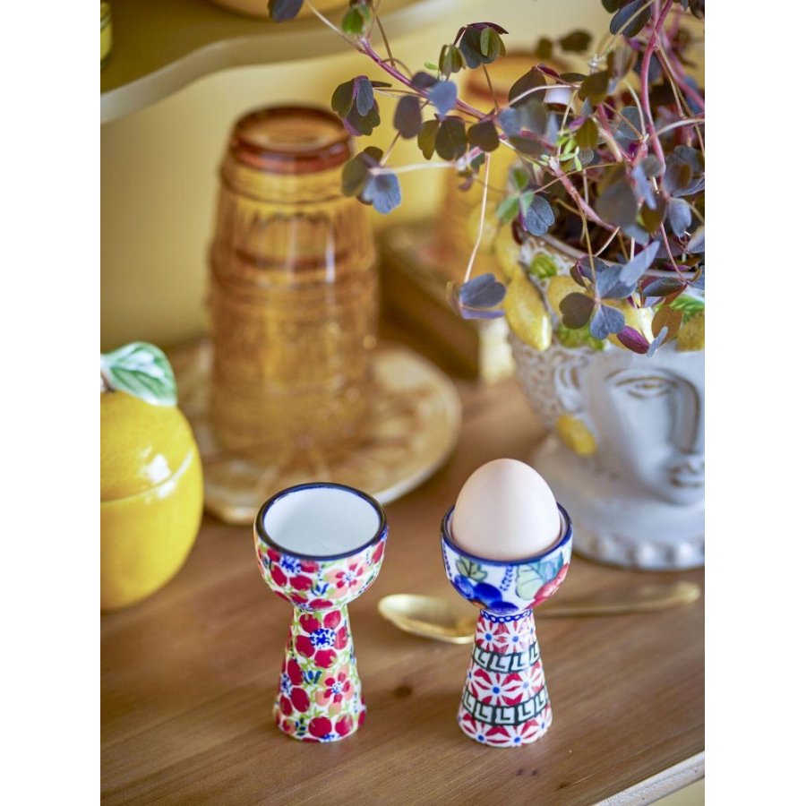 Creative Collection Florist Eierbecher 2er Set H10 cm, Rot