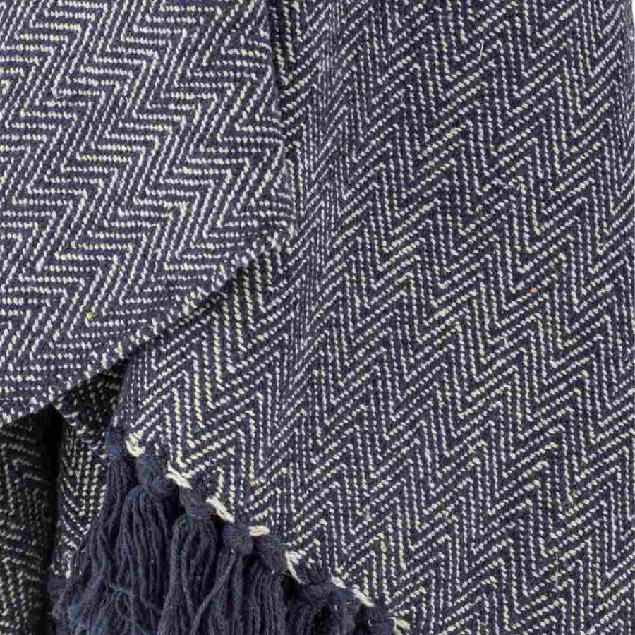 Creative Collection Herringbone Decke 130x160 cm, Schwarz
