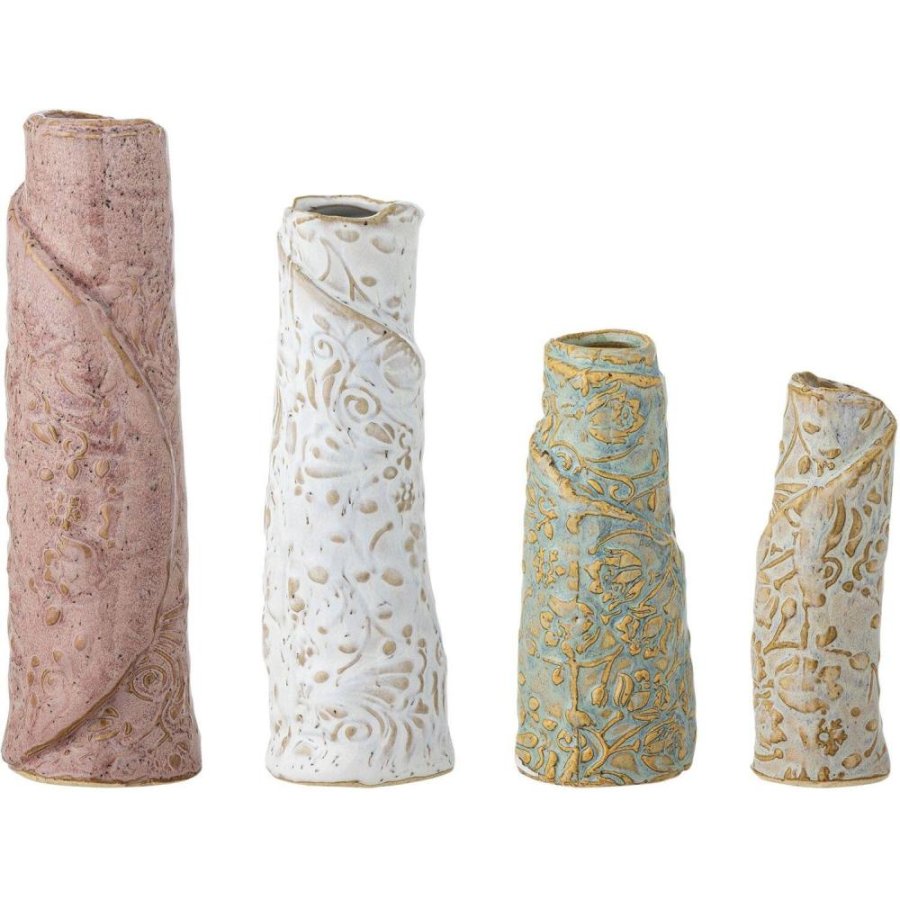 Bloomingville Temple Vase 4er Set, Braun