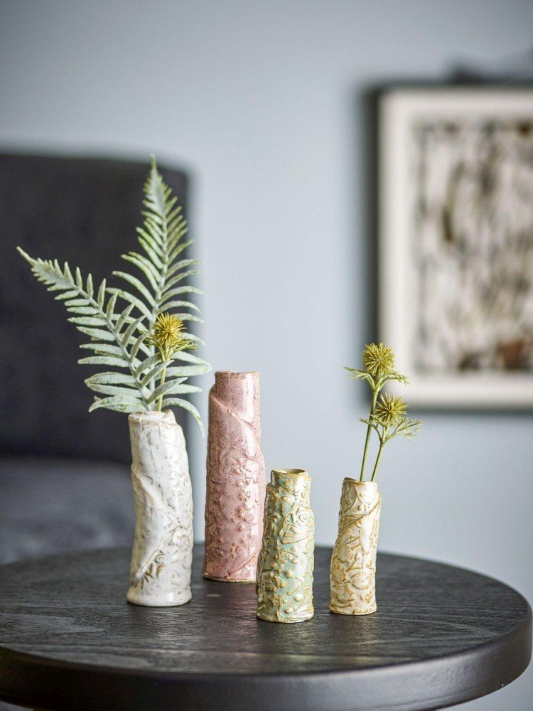 Bloomingville Temple Vase 4er Set, Braun