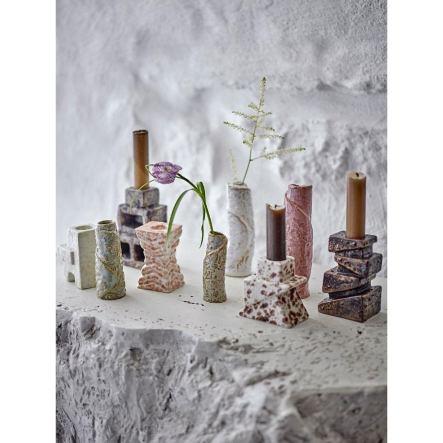 Bloomingville Temple Vase 4er Set, Braun