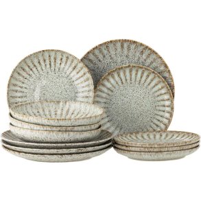 Creative Collection Fleur Tafelservice 12-teilig, Natur