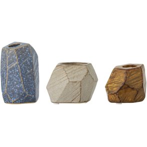 Bloomingville Kimber Kerzenhalter 3er Set, Blau