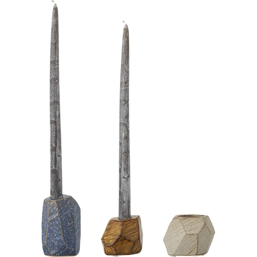 Bloomingville Kimber Kerzenhalter 3er Set, Blau