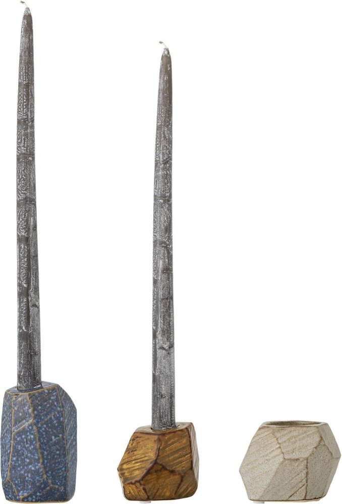 Bloomingville Kimber Kerzenhalter 3er Set, Blau