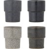 Bloomingville Ewan Tasse 4er Set 15 cl, Braun