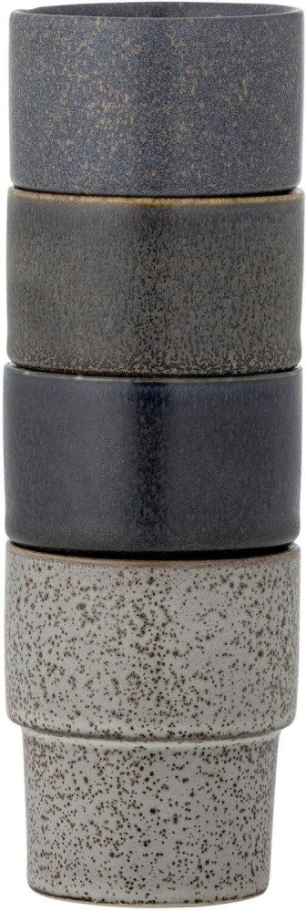 Bloomingville Ewan Tasse 4er Set 15 cl, Braun