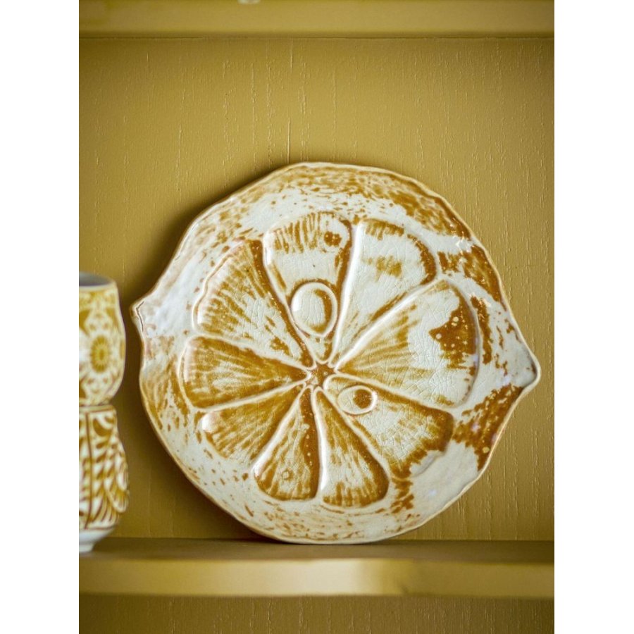 Creative Collection Golda Servierplatte 17 cm, Braun