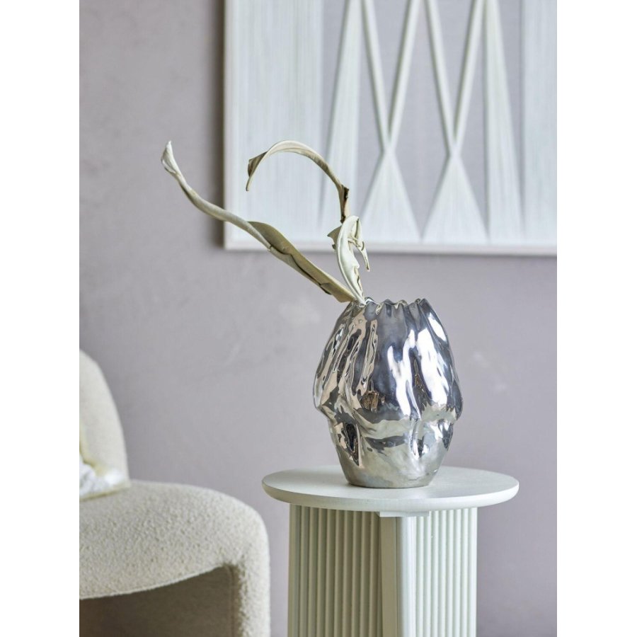Bloomingville Bobby Vase H29 cm, Silber