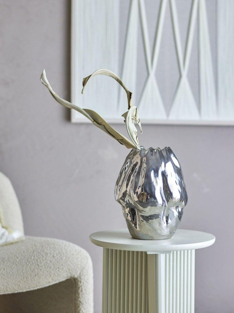 Bloomingville Bobby Vase H29 cm, Silber