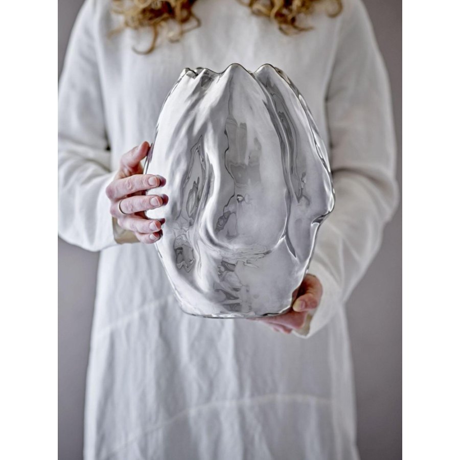 Bloomingville Bobby Vase H29 cm, Silber