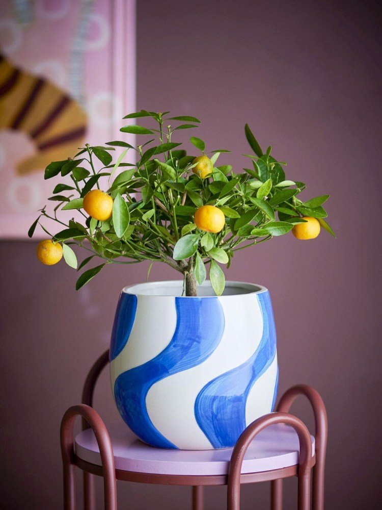 Bloomingville Romy bertopf H18,5 cm, Blau