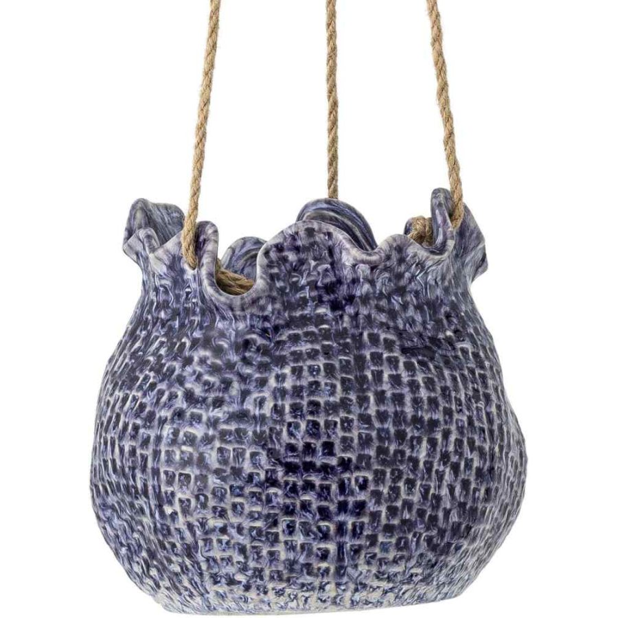 Creative Collection Lottie Hngebertopf H16 cm, Blau