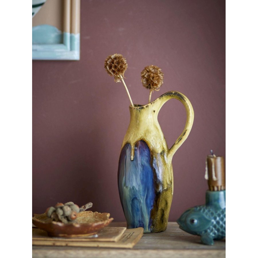 Creative Collection Jenkins Vase H20 cm, Gelb
