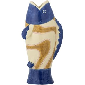 Bloomingville Irving Vase H22 cm, Blau