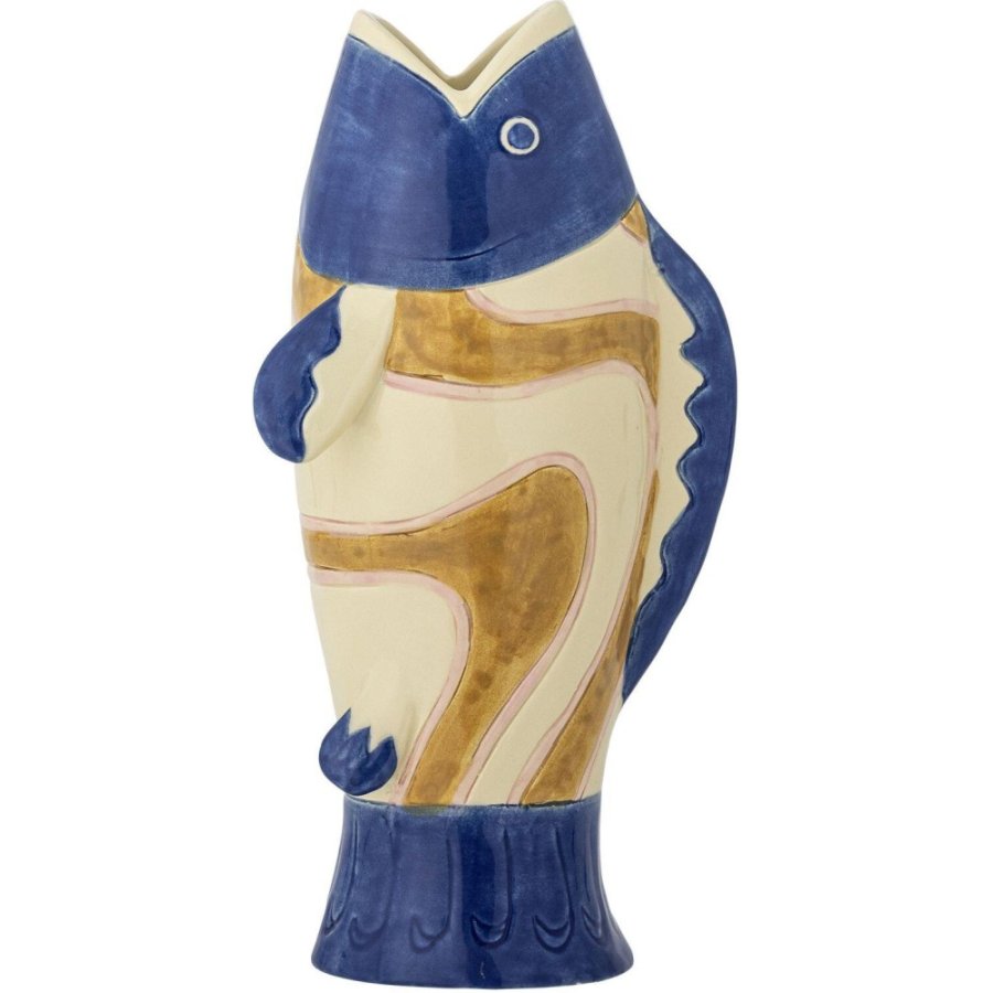 Bloomingville Irving Vase H22 cm, Blau