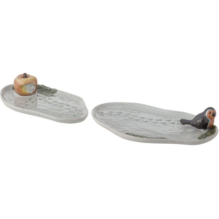 Creative Collection Bleak Serviertablett 2er Set, Grau