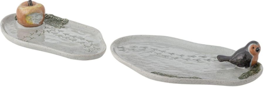Creative Collection Bleak Serviertablett 2er Set, Grau
