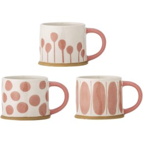 Creative Collection Linora Becher 3er Set 45 cl, Rosa