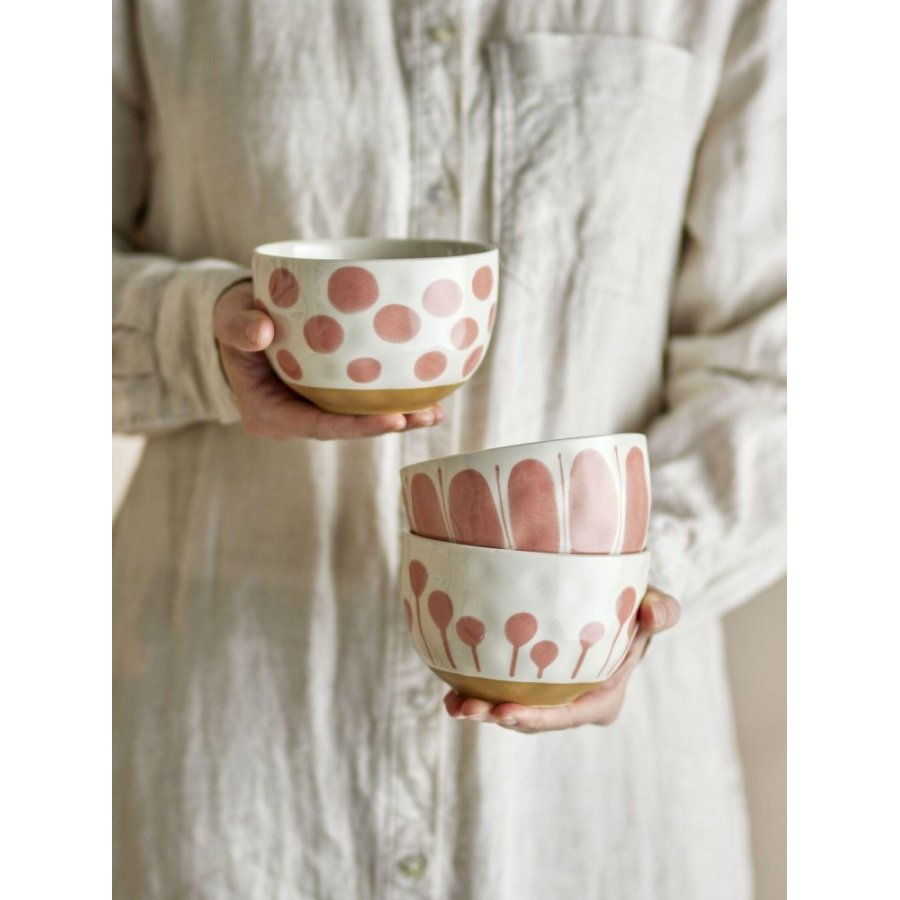 Creative Collection Linora Schssel 3er Set 12,5 cm, Rosa