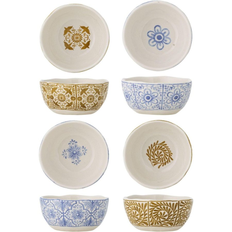 Creative Collection Milton Schssel 4er Set 10,5 cm, Blau