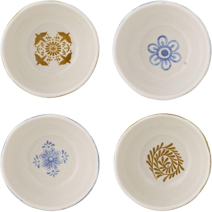 Creative Collection Milton Schssel 4er Set 10,5 cm, Blau
