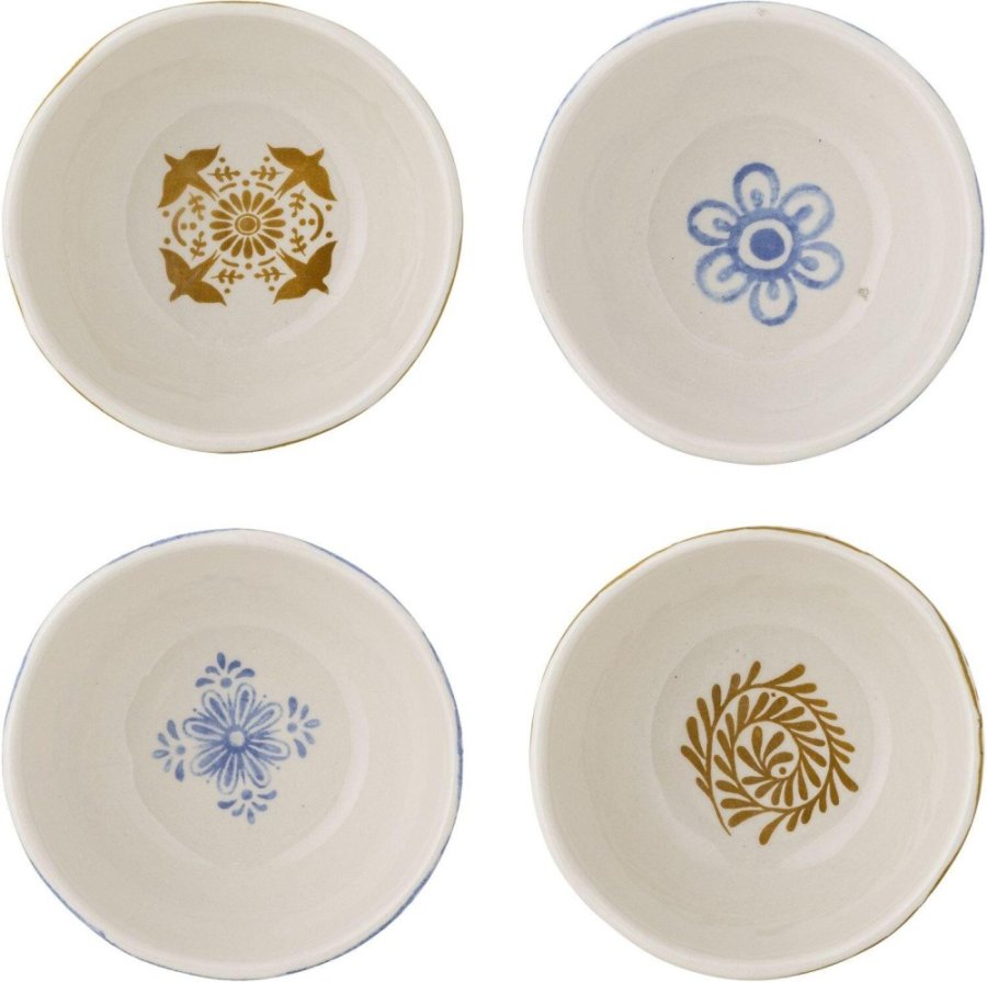 Creative Collection Milton Schssel 4er Set 10,5 cm, Blau