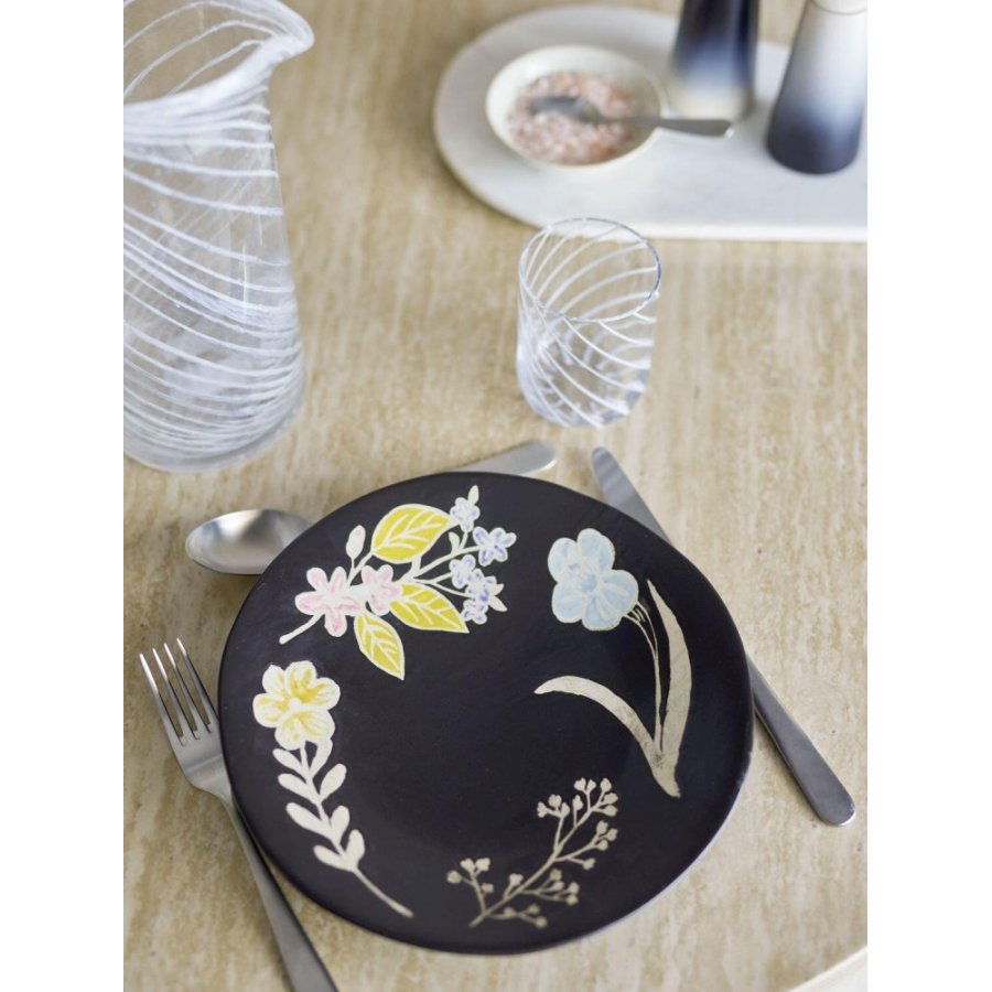Bloomingville Amberly Serviertablett 26 cm, Schwarz