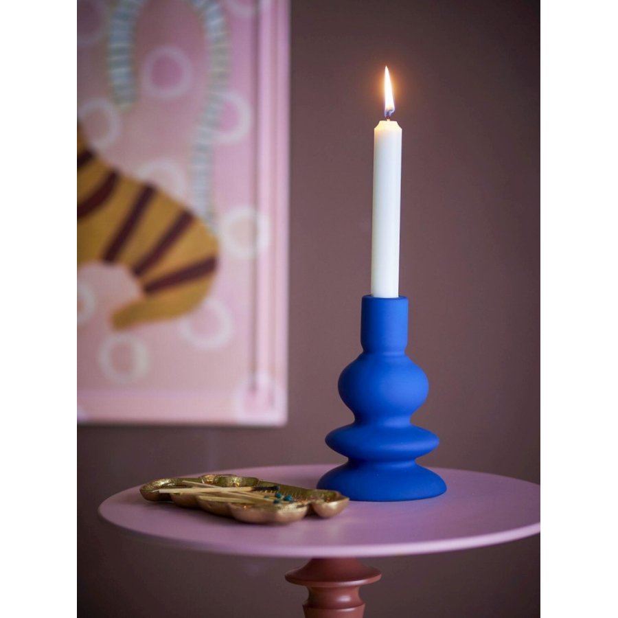 Bloomingville Thorne Kerzenhalter H16 cm, Blau