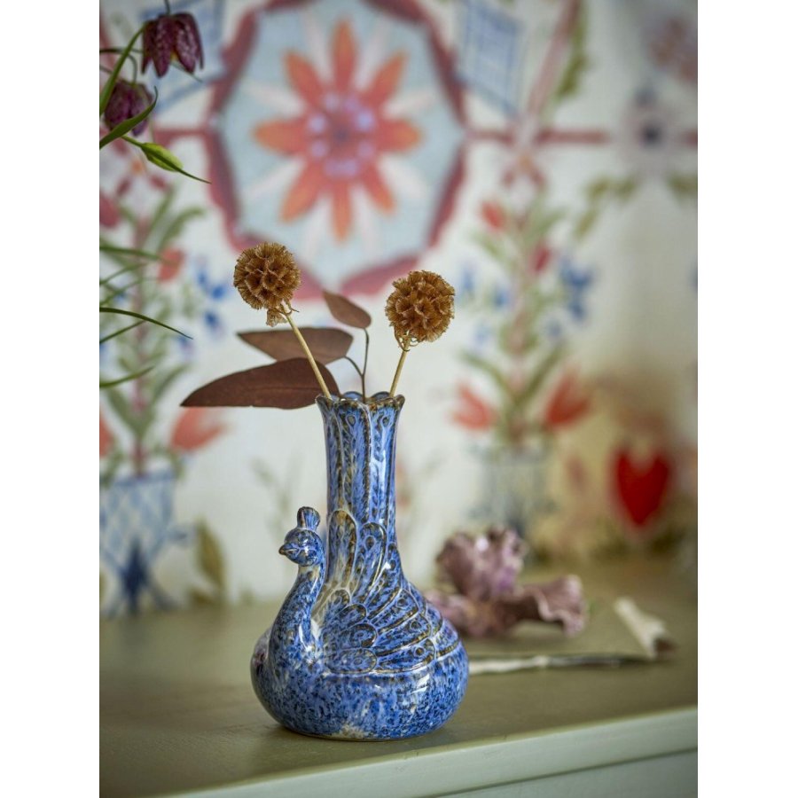 Creative Collection Kali Vase H16 cm, Blau