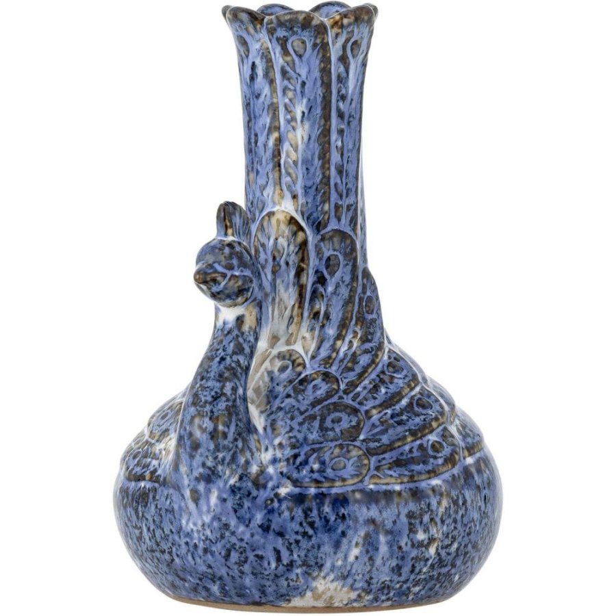 Creative Collection Kali Vase H16 cm, Blau