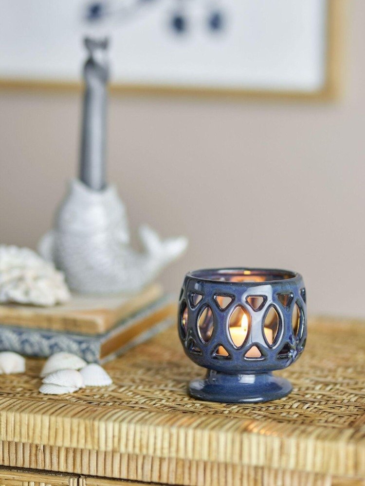 Creative Collection Patty Teelichthalter H8,5 cm, Blau