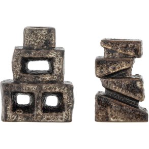 Bloomingville Hale Kerzenhalter 2er Set, Braun