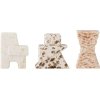 Bloomingville Blanchard Kerzenhalter 3er Set, Natur