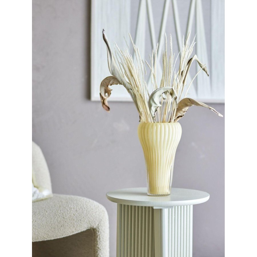 Bloomingville Averie Vase H28 cm, Gelb