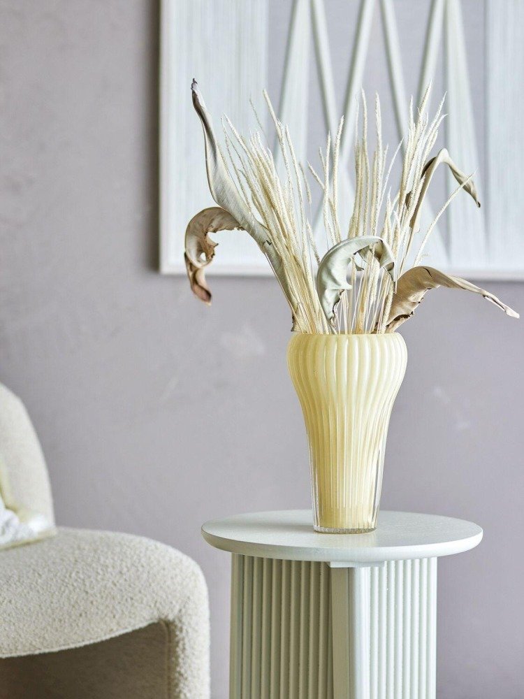 Bloomingville Averie Vase H28 cm, Gelb