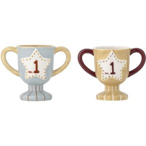 Bloomingville Mini Trophy Tasse 2er Set 15 cl, Blau