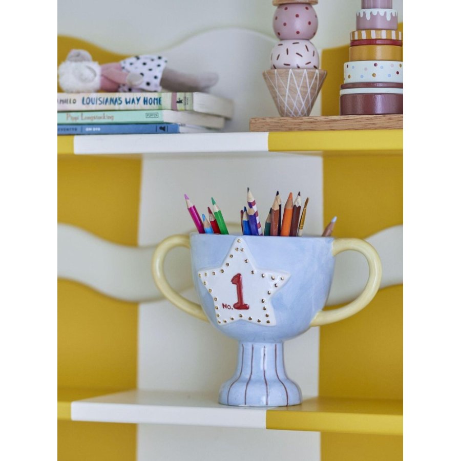 Bloomingville Mini Trophy bertopf H16 cm, Blau