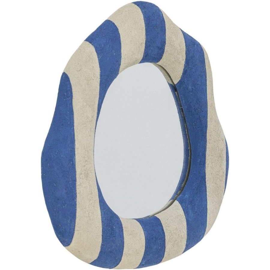 Bloomingville Travis Wandspiegel 38,5x39,5 cm, Blau