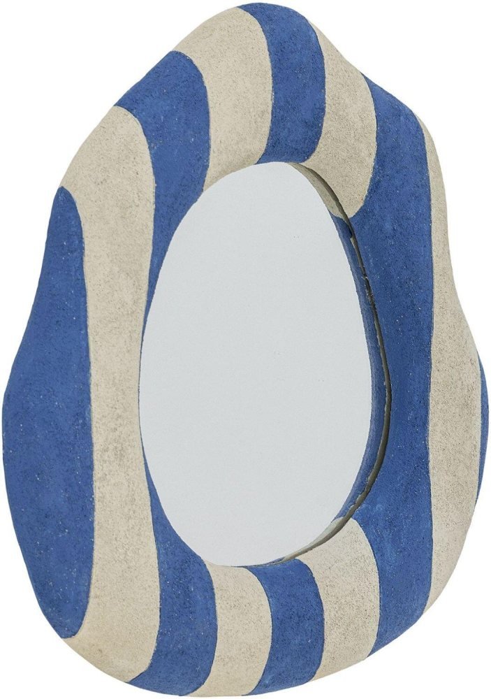 Bloomingville Travis Wandspiegel 38,5x39,5 cm, Blau