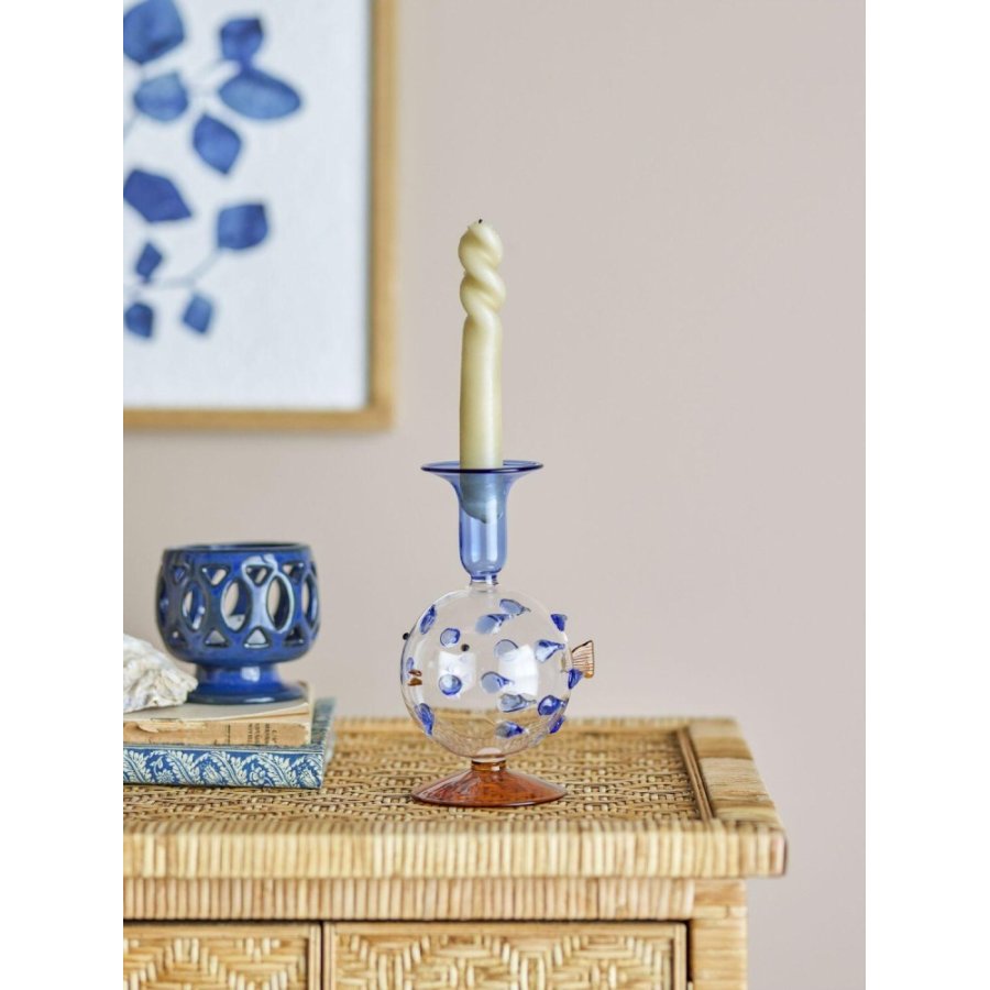 Creative Collection Phila Kerzenhalter H17 cm, Blau